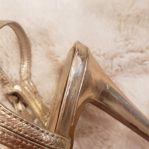 Gold embellished Antonio Melani Formal Heels - Picture 2 of 8